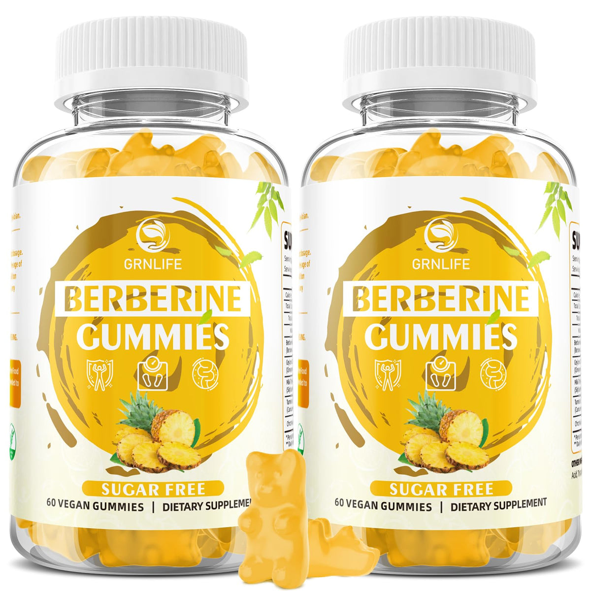 Gummies de Berbérine GrnLife vue de face avec emballage