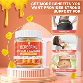 Gummies de Berbérine LILICARE avec une cuillère