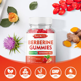 Gummies de berbérine MEENCCD en gros plan