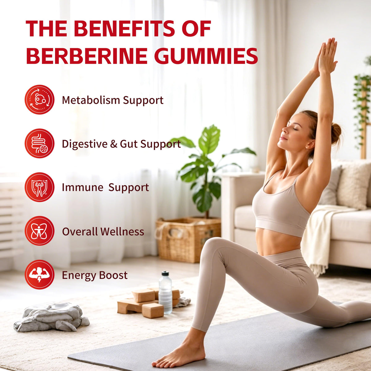 Gummies de Berbérine ZUNYOU, présentation sur une table