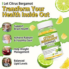 Gummies de bergamote citron Zetelixia sur une table