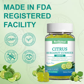 Gummies de Bergamote Citronnée SmildeHeal, prise en main