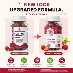 Gummies de Betterave iMATCHME saveur fraise en gros plan