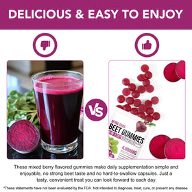 Gummies de Betterave TAKNFDMY avec extrait de pépins de raisin