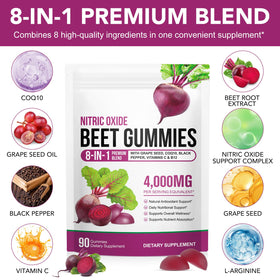 Gummies de betterave TAKNFDMY sur une surface en bois