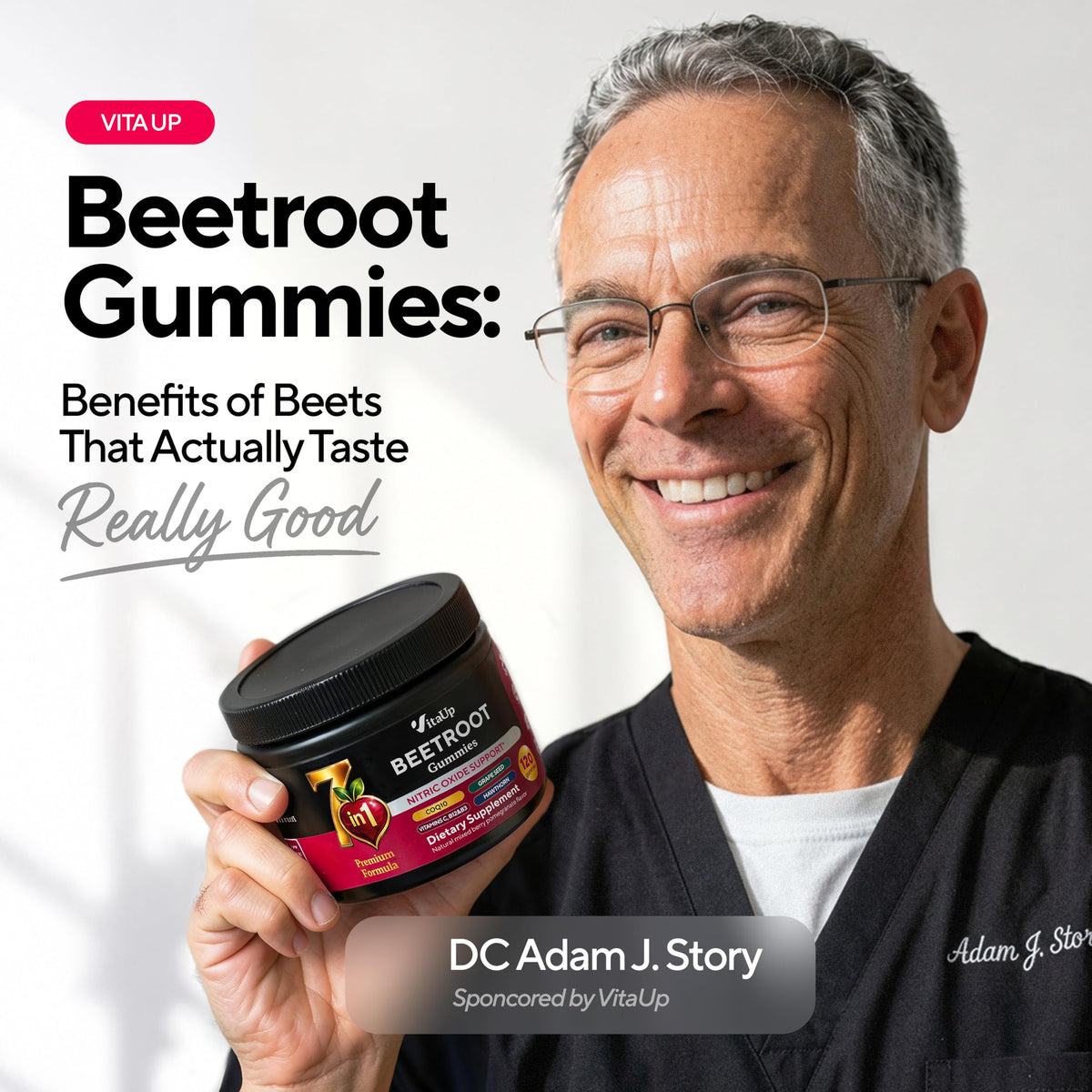 Gummies de betterave VitaUp sur une table