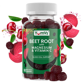 Gummies de betterave YUM-V'S saveur baie vue de face