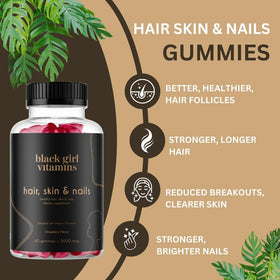 Gummies de Black Girl Vitamins avec saveurs de fruits naturels