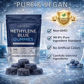 Gummies de bleu de méthylène DXWXH, gummies dans la main