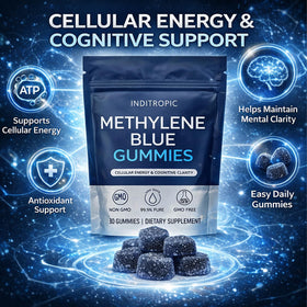 Gummies de bleu de méthylène DXWXH, gummies individuelles sur une table