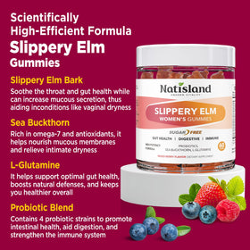 Gummies de bouleau glissant NATISLAND avec une portion de 2 gummies