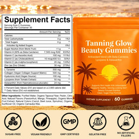 Gummies de Bronzage ADSBJUX pour un éclat naturel