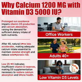 Gummies de calcium BSSTABBON 1200 mg dans une main