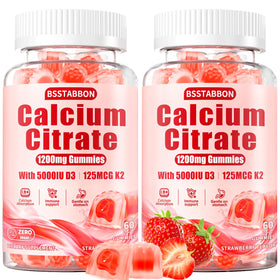Gummies de calcium BSSTABBON 1200 mg vue avant avec emballage