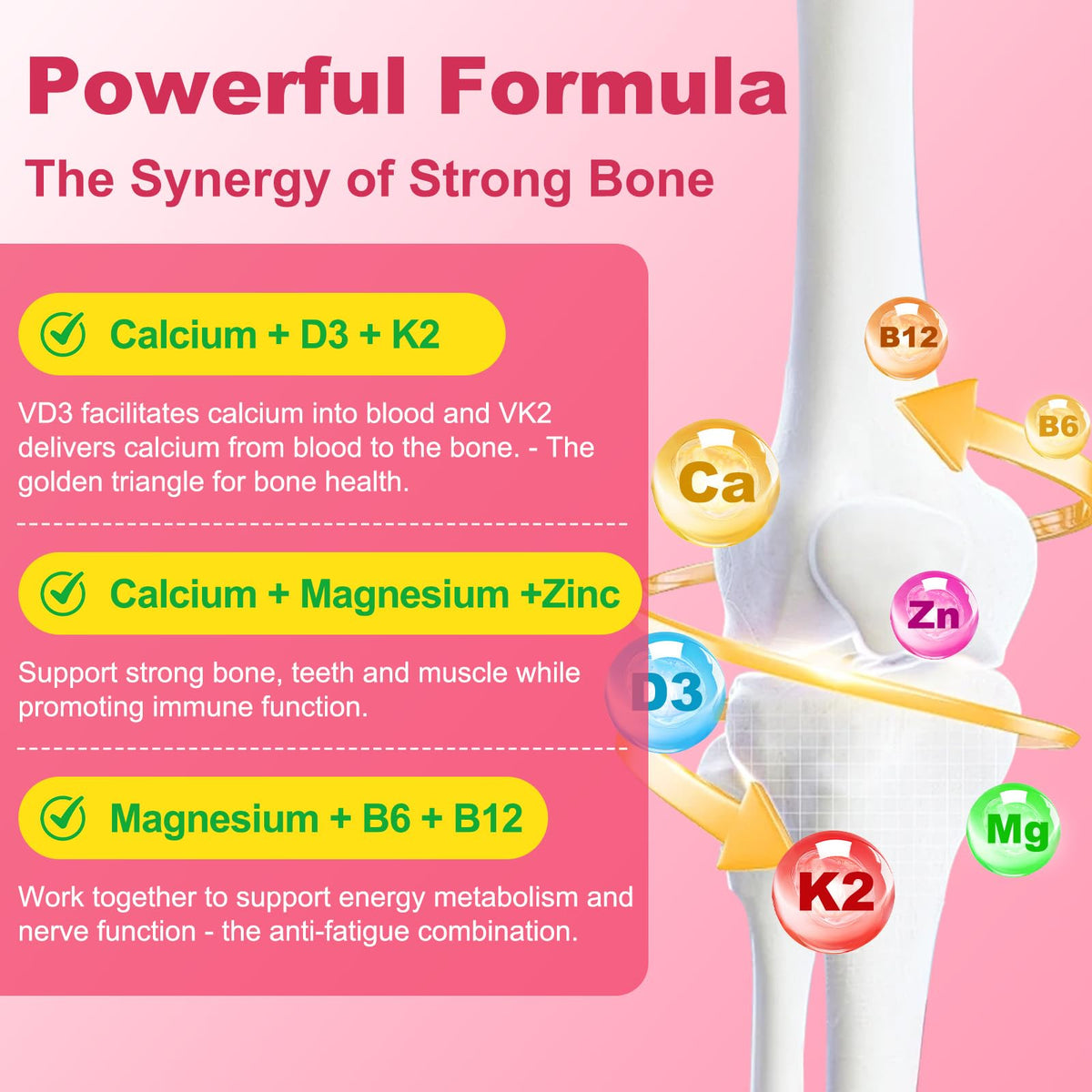Gummies de Calcium Citrate GlaGmrry avec saveur fraise