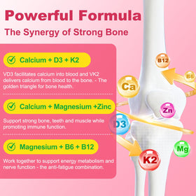 Gummies de Calcium Citrate GlaGmrry avec saveur fraise