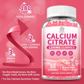 Gummies de Calcium Citrate Herbance dans une main