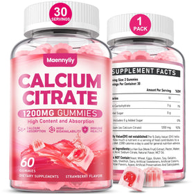 Gummies de calcium citrate Maennyliy 1200 mg vue de face