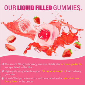 Gummies de calcium citrate Maennyliy avec un fond de fruits