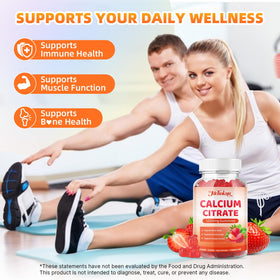 Gummies de Calcium Citrate Mchokuu montrant la texture