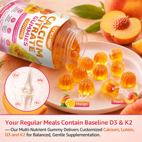 Gummies de Calcium CNCHEF 1200mg, présentation des gommes