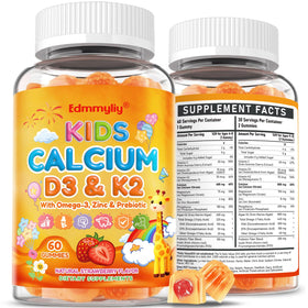 Gummies de Calcium Edmmyliy pour Enfants, vue de face avec emballage