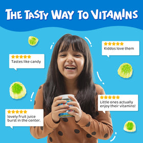 Gummies de calcium LILICARE, ingrédients principaux sur l'emballage