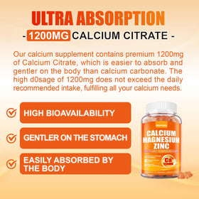 Gummies de calcium Maennyliy avec goût orange, présentation
