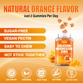 Gummies de calcium Maennyliy, texture et format