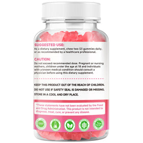 Gummies de calcium MEENCCD en portion sur une assiette