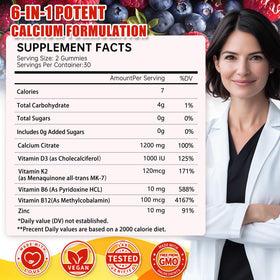 Gummies de calcium tsunshnes sur une assiette