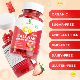 Gummies de Calcium VCCHUYH montrant la texture moelleuse