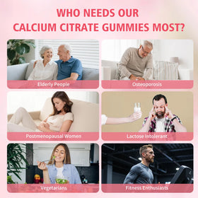 Gummies de Calcium YOMLDA avec une cuillère à côté