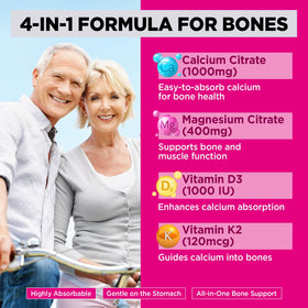 Gummies de Calcium Yutiny avec étiquette en gros plan