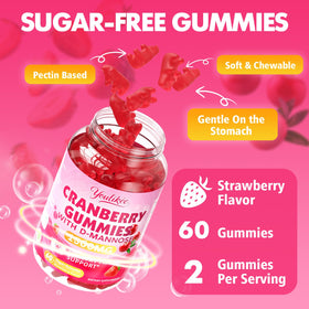 Gummies de Canneberge Youlikee 1500mg, image de l'emballage ouvert