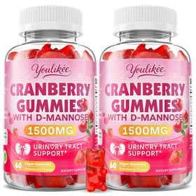 Gummies de Canneberge Youlikee 1500mg, vue de face de l'emballage