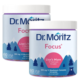 Gummies de champignon lion DR. MORITZ, pot de 120 unités