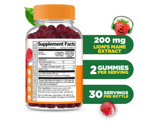 Gummies de Champignon Lion Lifeable, détails des saveurs de baies