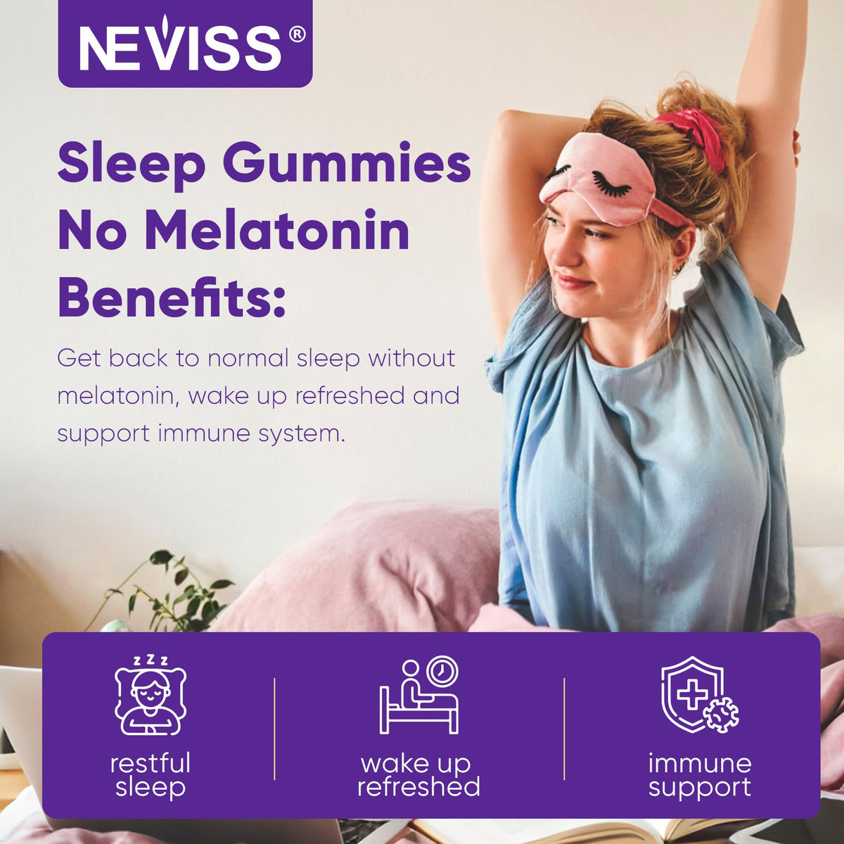 Gummies de Champignon Reishi NEVISS dans une main