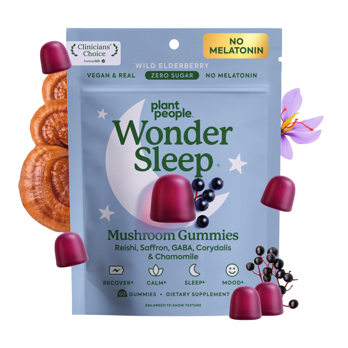 Gummies de Champignon WonderSleep Plant People, emballage avant