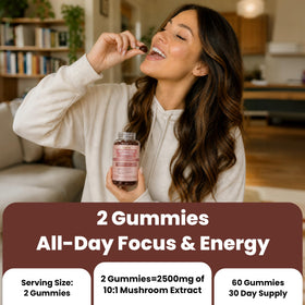 Gummies de champignons Clear Probiotics goût framboise
