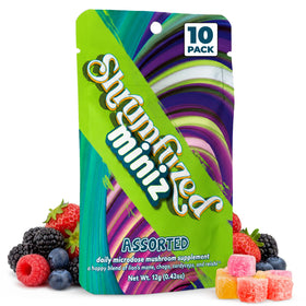 Gummies de champignons Shrumfuzed en boîte de 10, vue avant