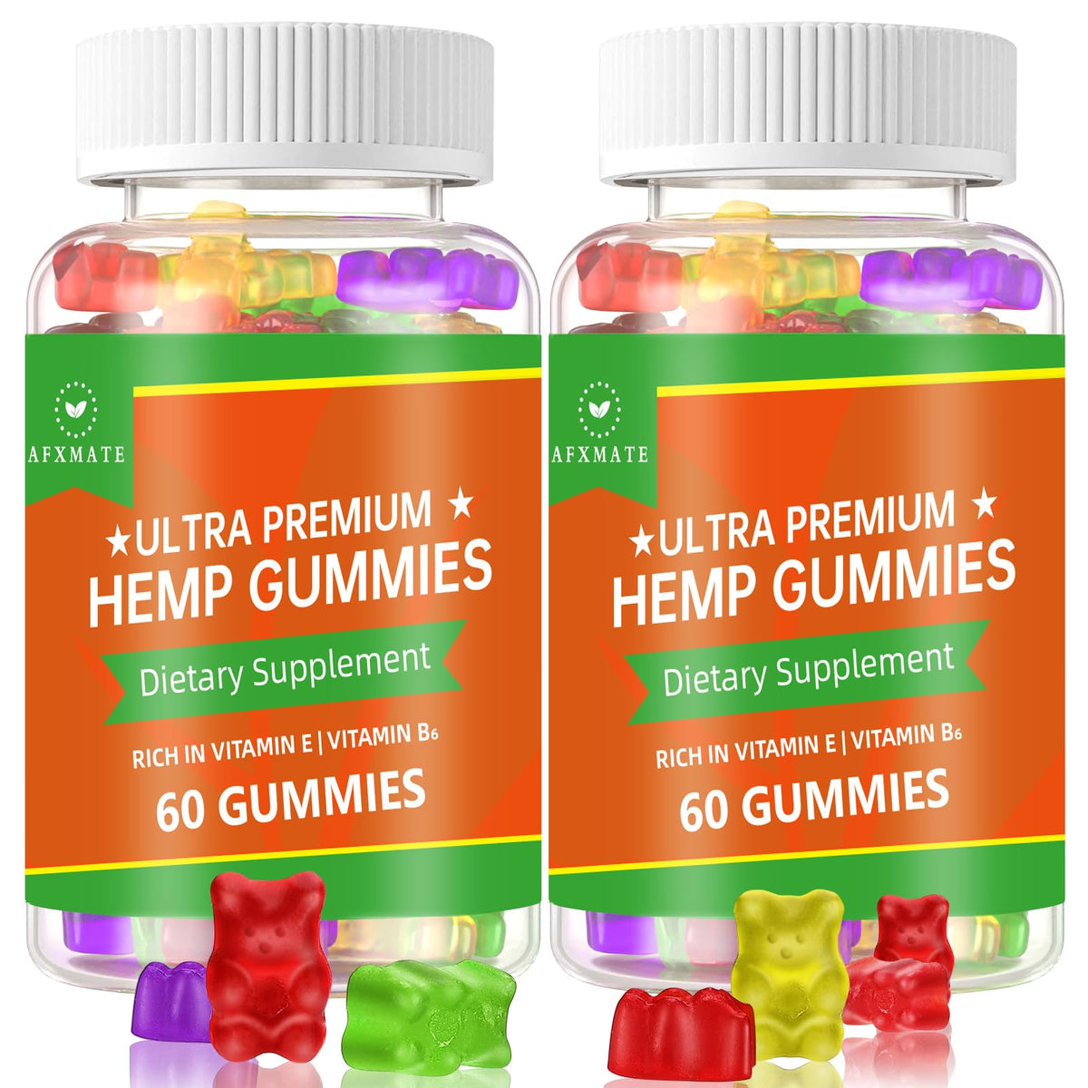 Gummies de Chanvre AFXMATE 120 gummies en bouteille