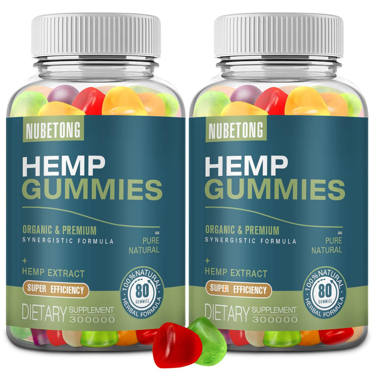 Gummies de chanvre biologiques Nubetong 399g - vue de face