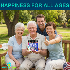 Gummies de Chanvre Healthergize en gros plan