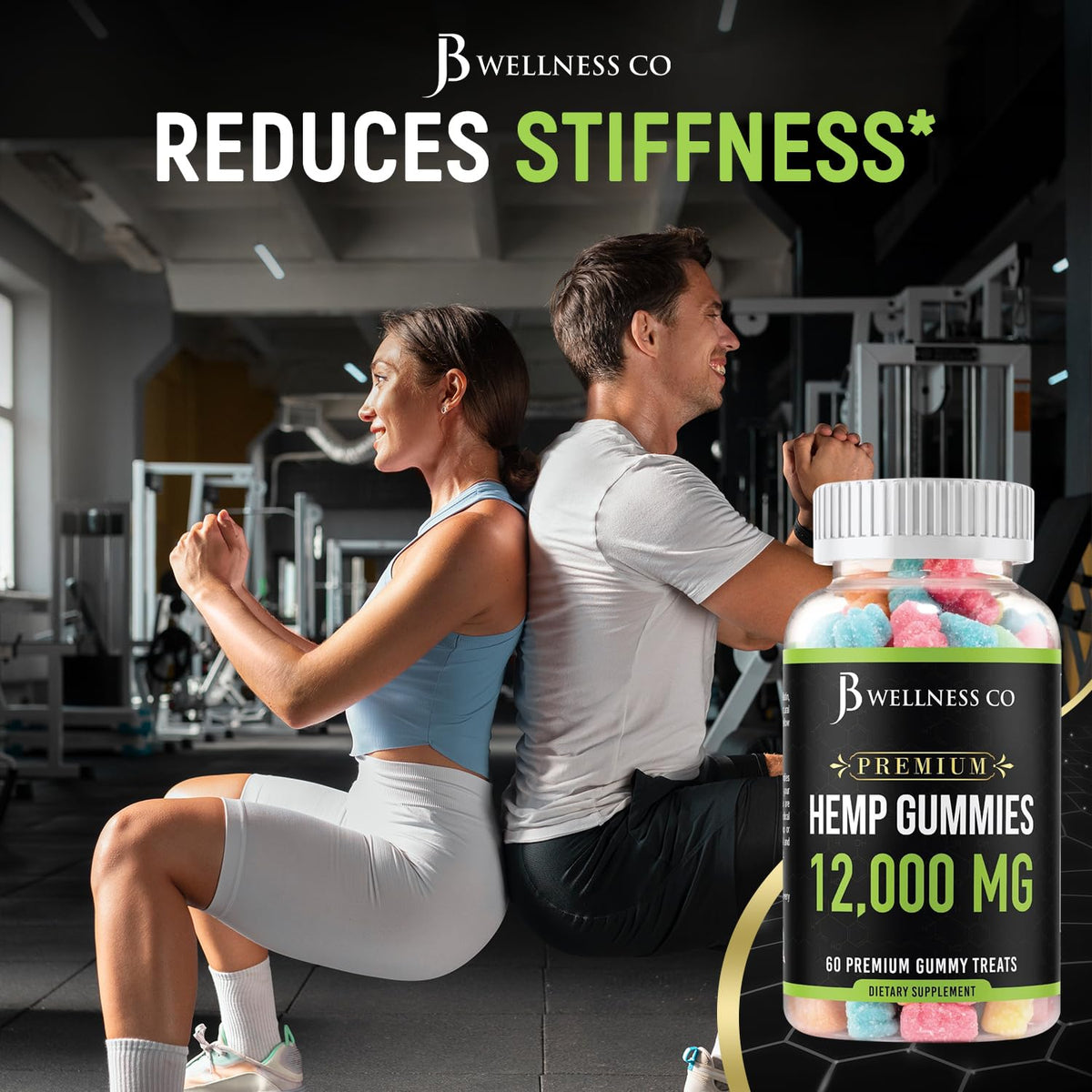 Gummies de Chanvre JB Wellness Co montrant la texture des gummies