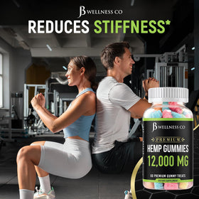 Gummies de Chanvre JB Wellness Co montrant la texture des gummies