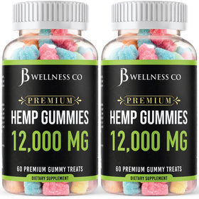 Gummies de Chanvre JB Wellness Co paquet avant avec fruits tropicaux