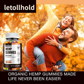 Gummies de Chanvre letollhold avec un verre d'eau