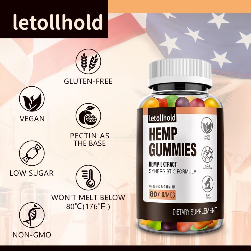 Gummies de Chanvre letollhold montrant la texture des gommes